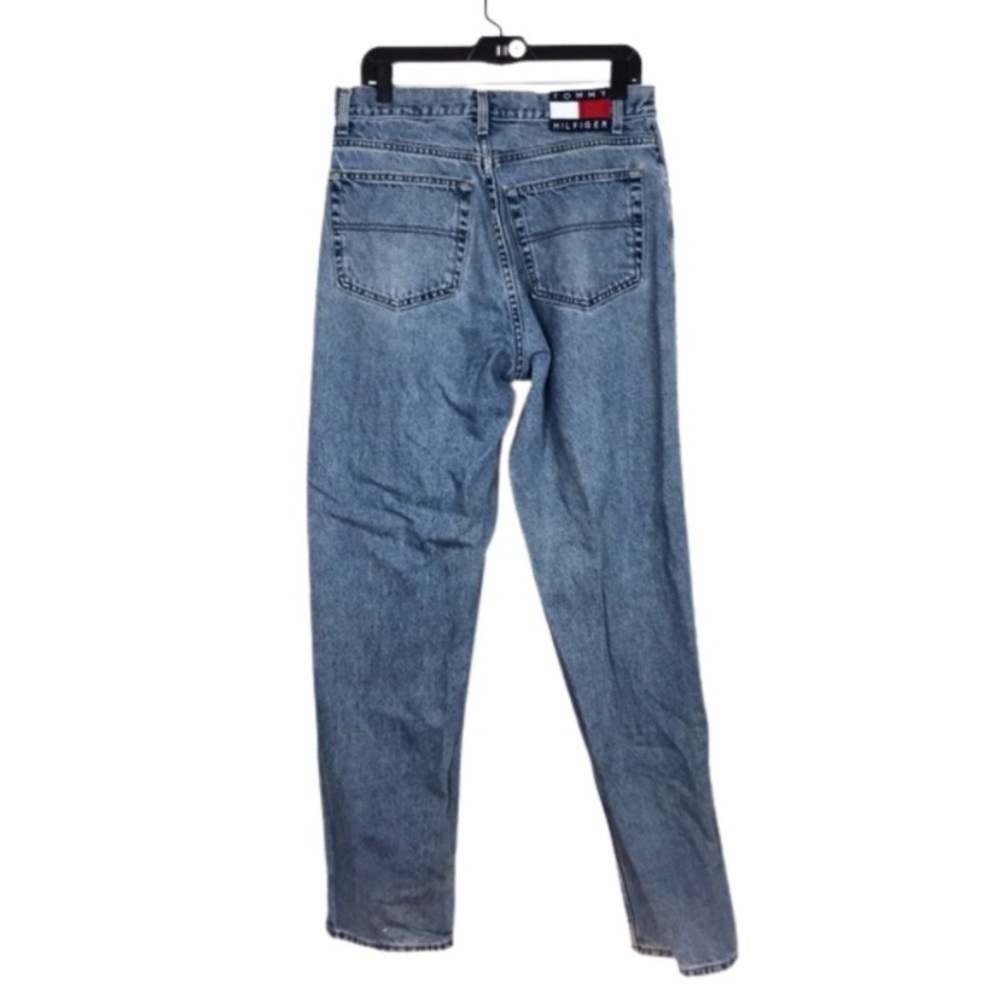 Vintage large Tommy patch Tommy Hilfiger blue jeans size 33x34